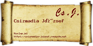 Csizmadia József névjegykártya