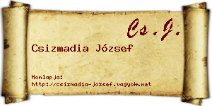 Csizmadia József névjegykártya